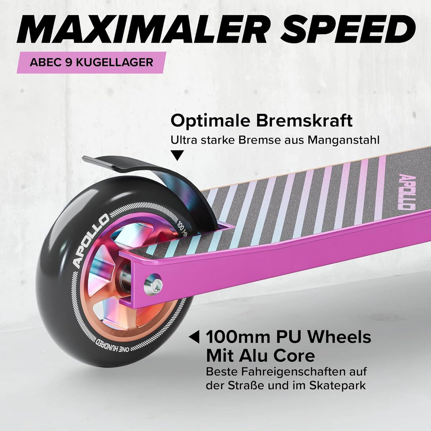 Stunt Scooter für Kinder & Jugendliche – Robuster Trick Roller mit Präzisionskugellager, geeignet ab 6 Jahren für Freizeit und einfache Tricks