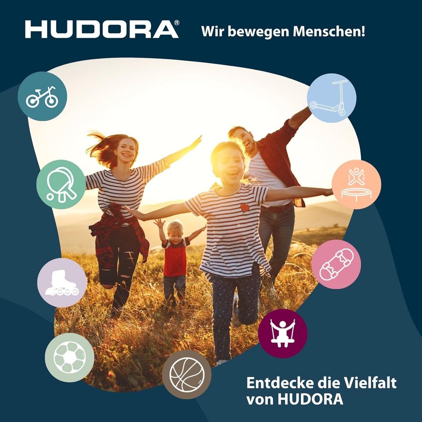 Cityroller mit großen Rädern – Klappbarer Aluminium Scooter mit höhenverstellbarem Lenker und Ständer, geeignet für Kinder und Erwachsene bis ca. 100 kg